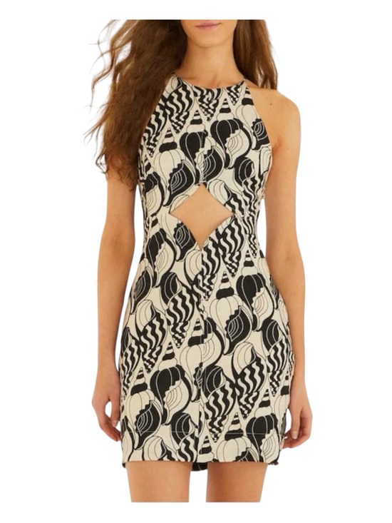 FARM Rio Dresses & Skirts - FARM RIO Sand Diamond Seashell Serenade Cut Out Mini Dress